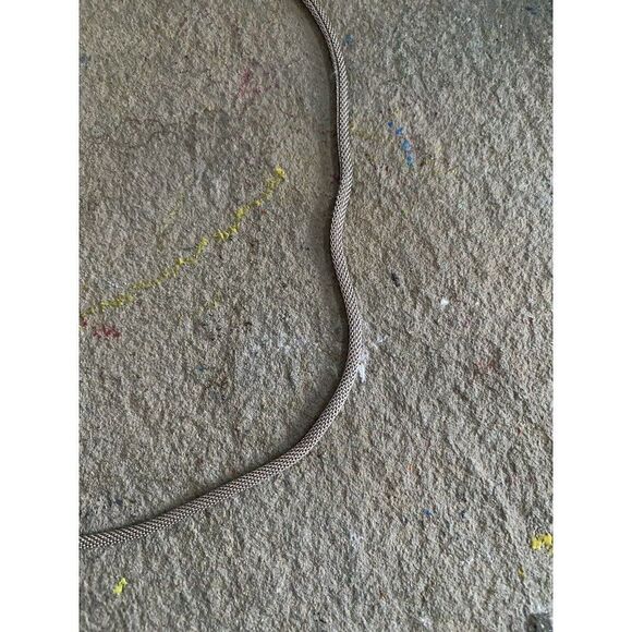 925 Collar Necklace Sterling Silver NG Rope Style Stamped - Picture 3 of 11